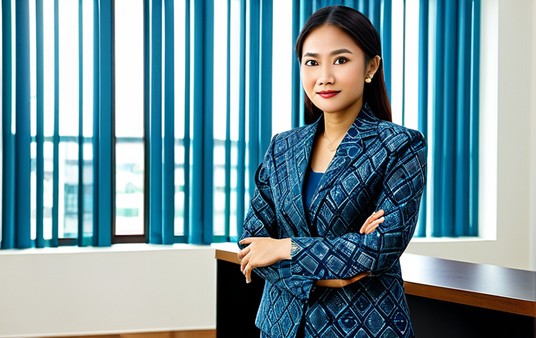 Professional Setting**

"A confident Malaysian businesswoman in a modern batik-inspired business suit, standing in a bright office in Kuala Lumpur, fully clothed, appropriate attire, safe for work, perfect anatomy, natural proportions, professional photography, high quality."

**