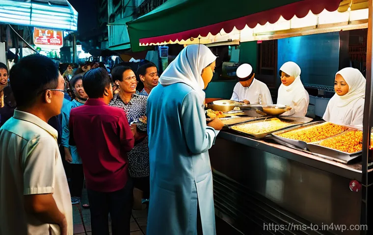 괴짜 경제학의 주요 이론 정리 - **Prompt:** A diverse group of people from various walks of life in a bustling Malaysian hawker cent...