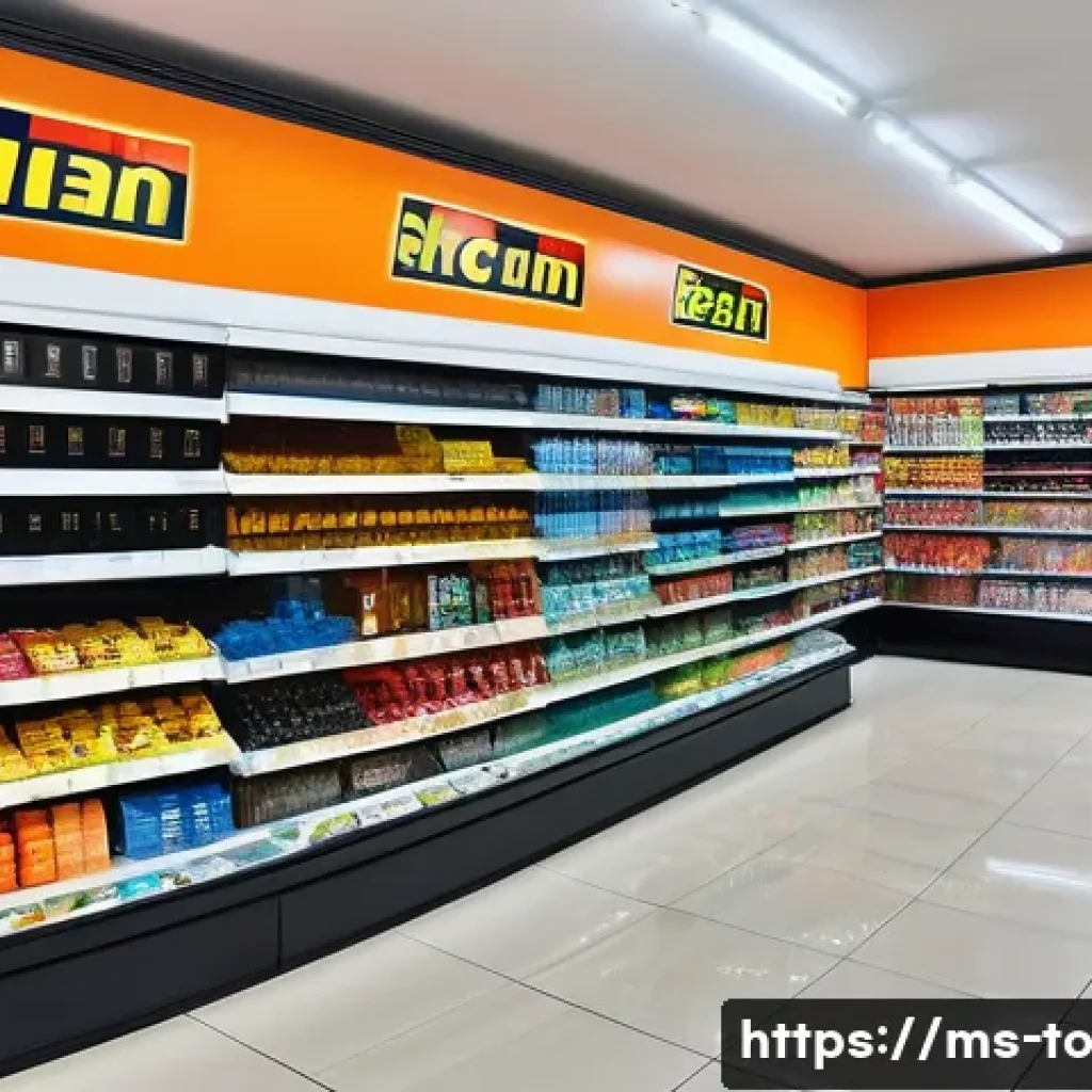 괴짜 경제학의 사례를 통한 소비자 신뢰 구축 - A vibrant Malaysian local retail store interior showcasing psychological pricing with neatly arrange...