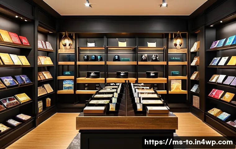 괴짜 경제학을 활용한 소비자 경험 개선 - A cozy modern retail store interior in Kuala Lumpur with warm, inviting lighting and upbeat Malaysia...